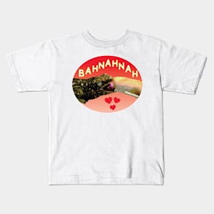 Muriel Loves Bahnahnah (red color) Kids T-Shirt